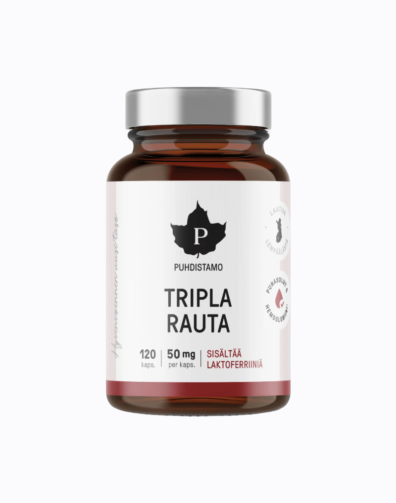 Triguba geležis maisto papildas